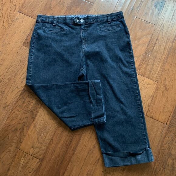 BANOLINO Dark Denim Capris‎ size 18 - Picture 2 of 10